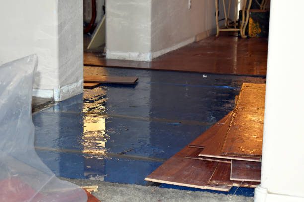 Professional Storm Water Damage Restoration technician working in Corinth, TX